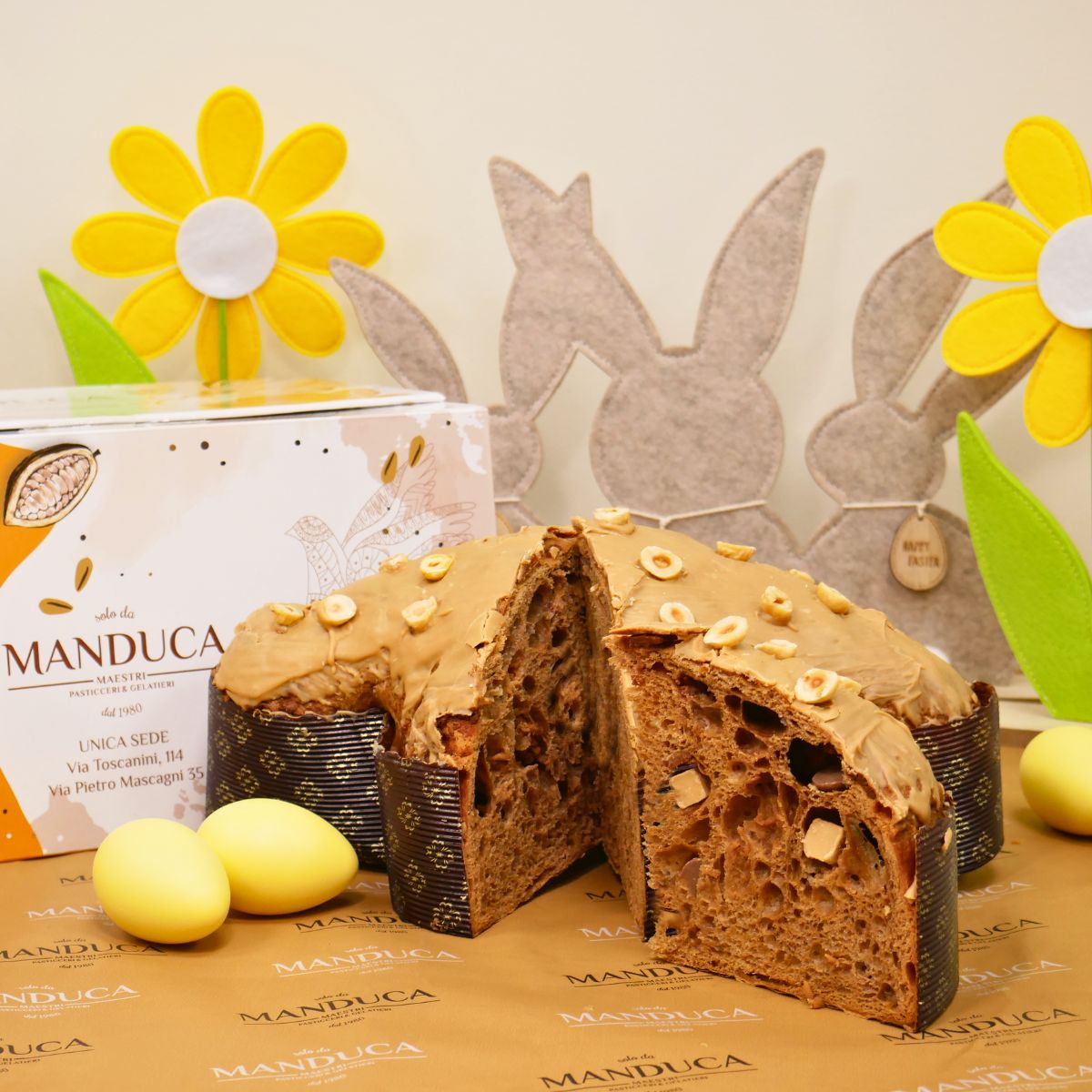 COLOMBA NOCCIOLA MANDARINO E CIOCCOLATO AL LATTE