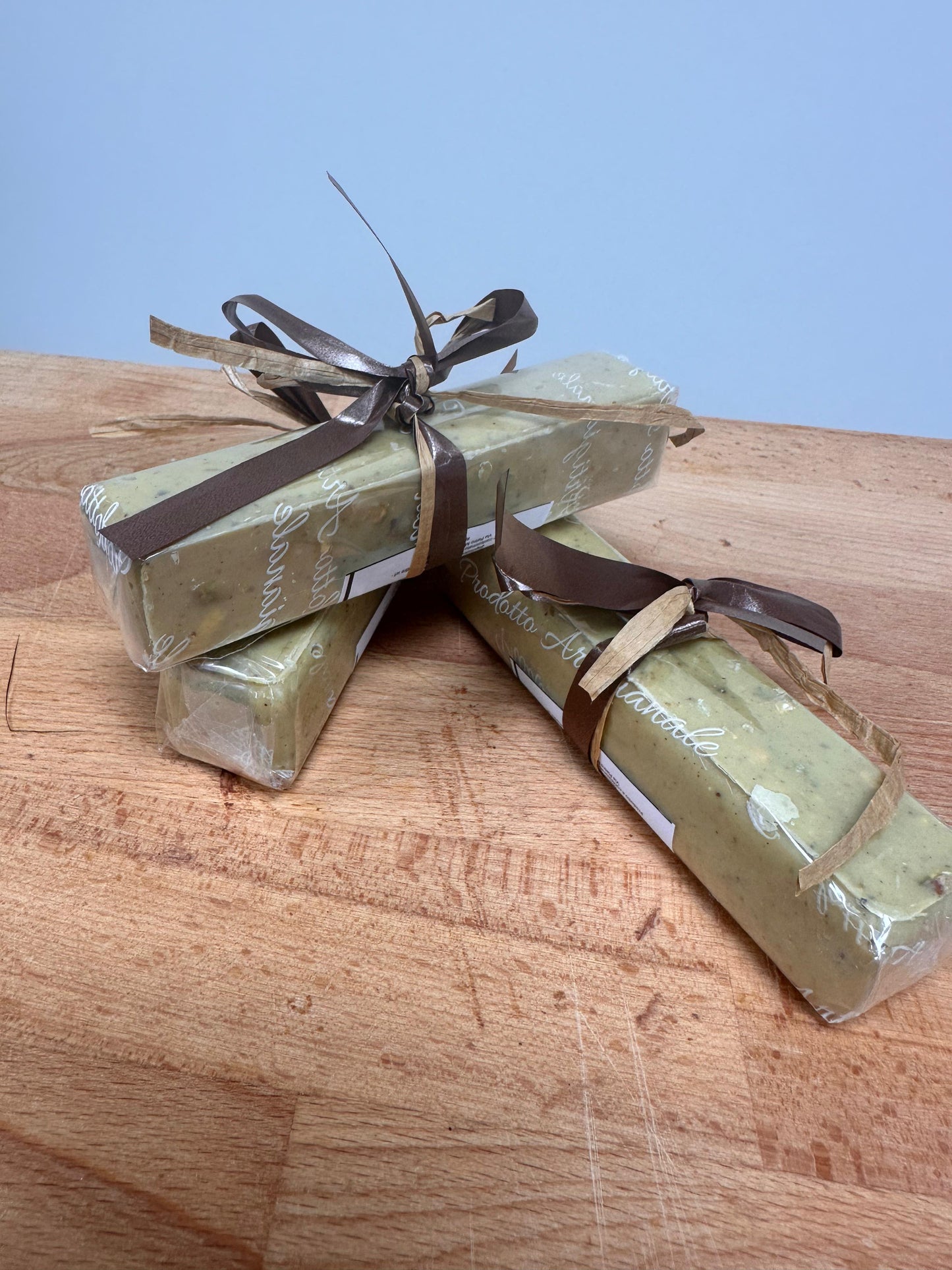TORRONE PISTACCHIO (Cioccolato al Pistacchio Siciliano con Pistacchi Tostati)