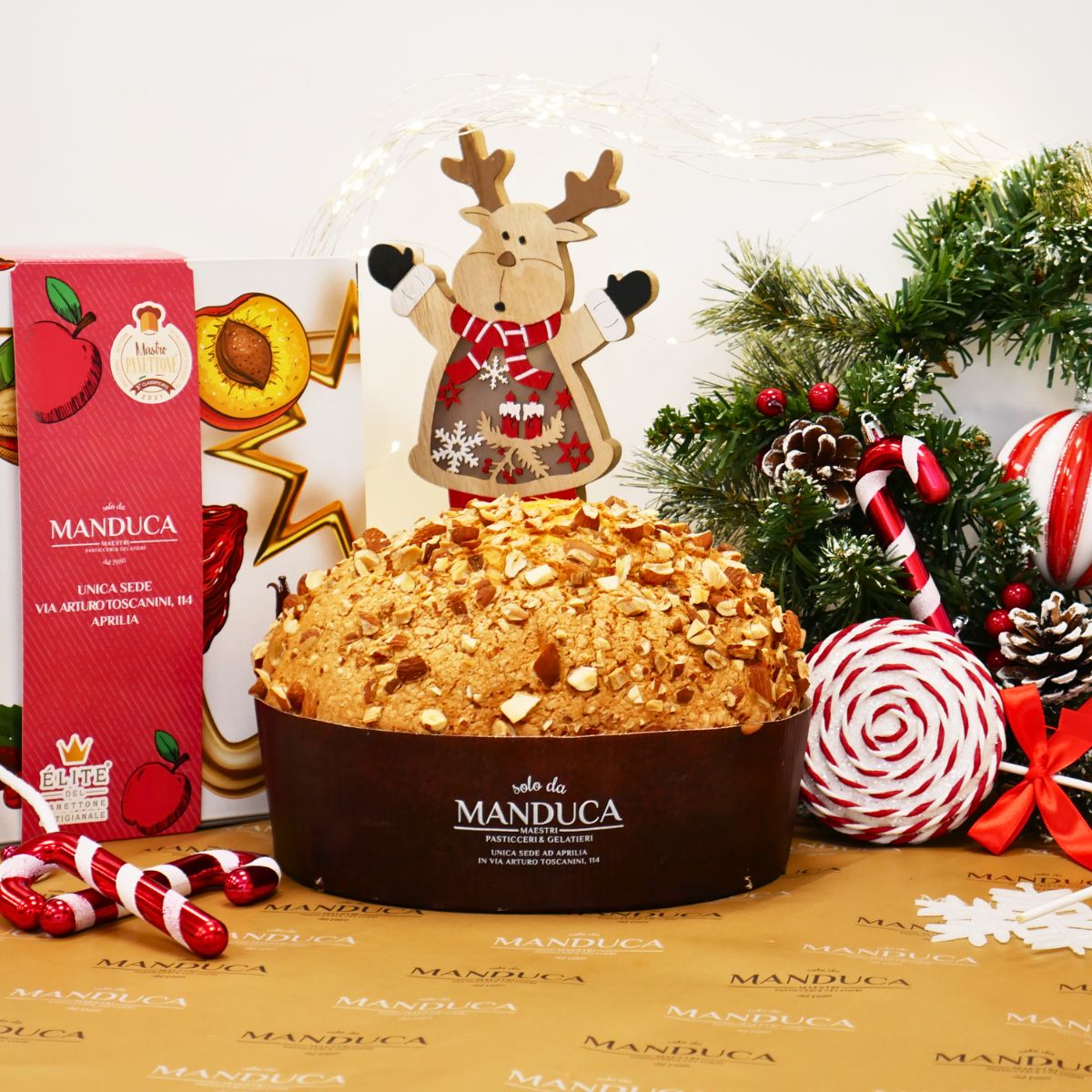 PANETTONE MELA ANNURCA e AMARETTO Solo da Manduca