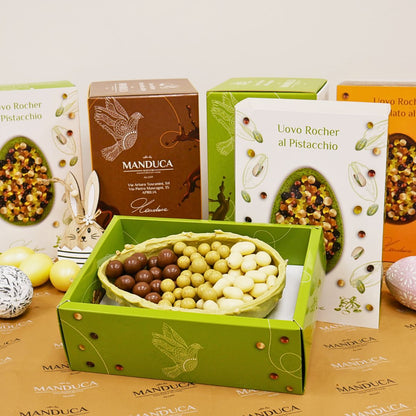 UOVO E DRAGÈES EASTER BOX PISTACCHIO