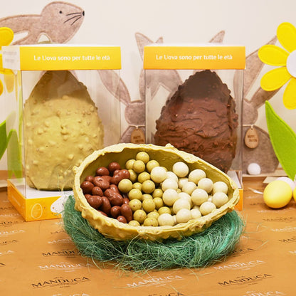 EGG AND DRAGÈES EASTER BOX PISTACHIO